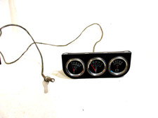 Vintage Knee Knocker Triple Gauge Set Oilamptemp-rat Rods Vintage Knee Knocker Triple Gauge Set Oilamptemp-rat Rods