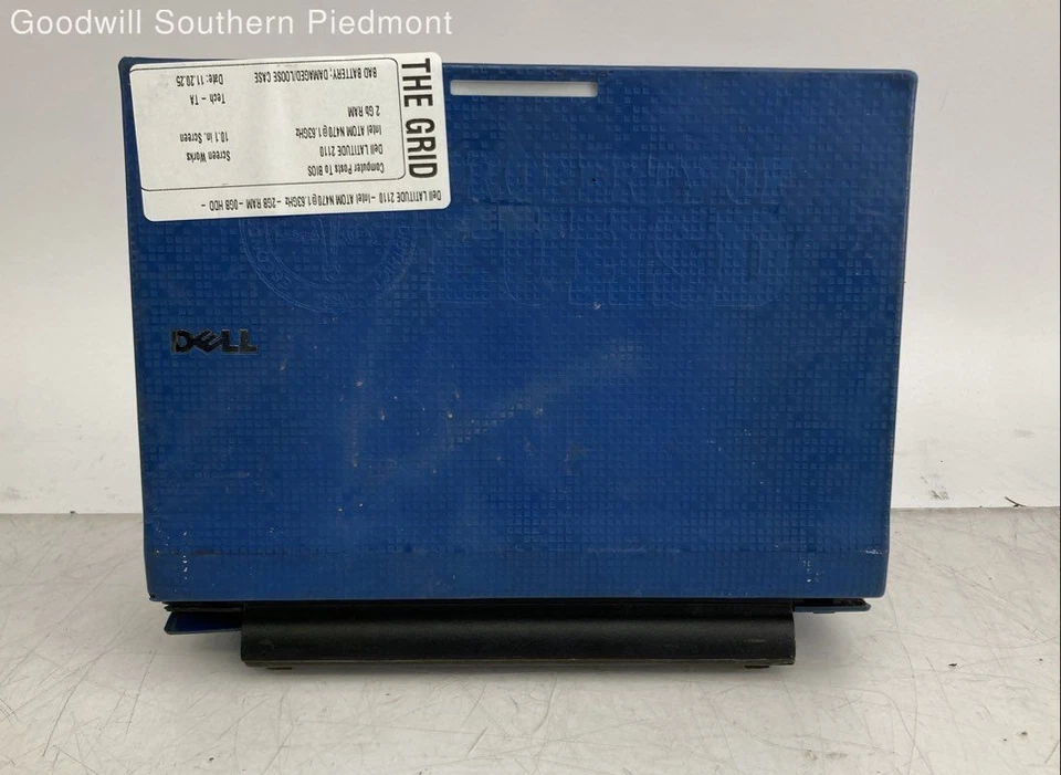 Dell Latitude 2110 Intel Atom N470 1,63 ГГц 2 ГБ RAM без жесткого диска - запчасти - Изображение 3 из 4
