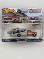 Hot Wheels Car Culture Team Transport  ‘61 Impala 72 Chevy Ramp Truck