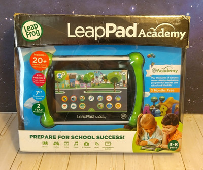 2021 LeapFrog LeapPad Academy Green Kids Learning 7'' Tablet 16GB Leap Pad New