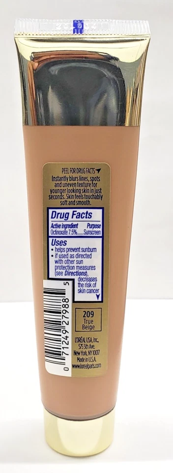 NEW LOREAL Visible Opti Blur FOUNDATION-209 TRUE BEIGE - Image 2 of 2