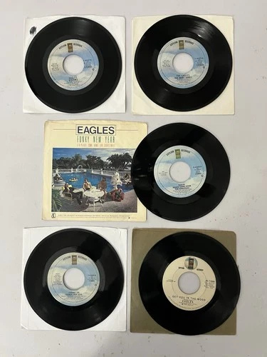 The Eagles Lot of (5) 45 RPM Records - Lot #1