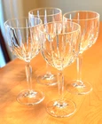 VINTAGE WATERFORD OMEGA MARQUIS Wine Stems--Set/4--6-8 oz-EXCELLENT CONDITION!