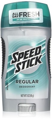 Speed Stick Deodorant for men, Regular, 3 Oz. Pack of 1