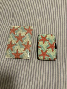 Ladies Starfish Passport And Credit Card Set 