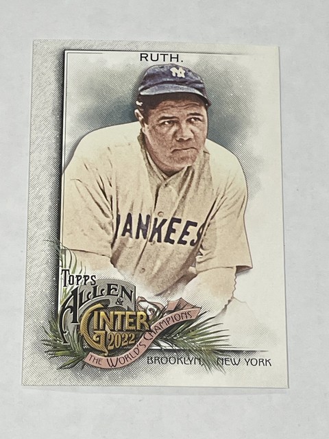 2022 Topps Allen & Ginter Baseball #42 - Babe Ruth - New York Yankees