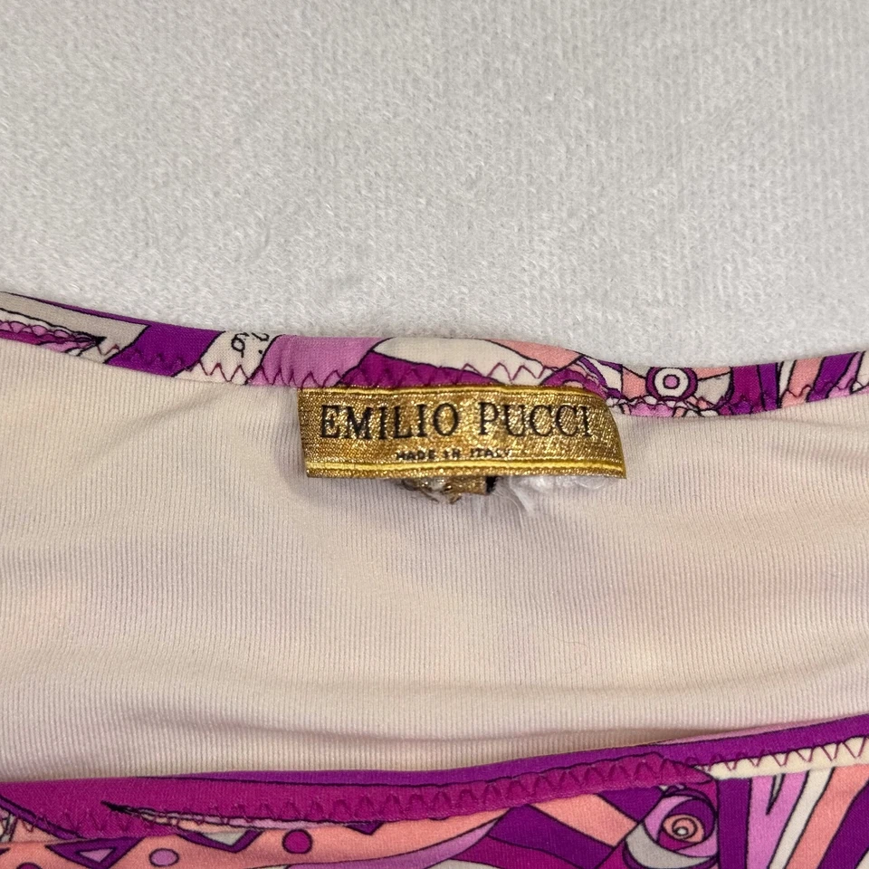 EMILIO PUCCI Women's Size I44/US10 Graphic Print Tie Bikini Brief Bottoms ONLY - Image 3 of 4