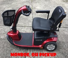 Pride Mobility Victory 10 3-Wheel Assist Scooter With New Dual Battery - Red