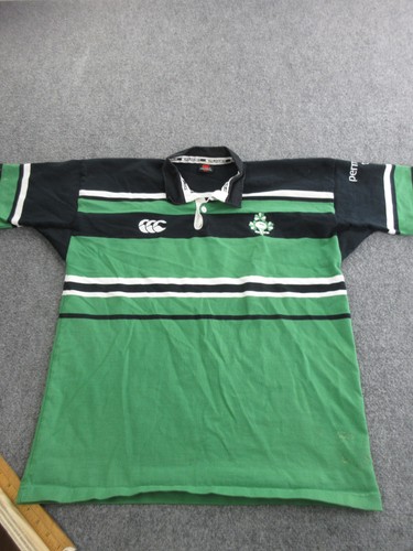 Vtg Ireland Rugby Jersey Mens Large Green Black Rugby Canterbury Of New Zealand