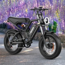 Hikeep Adult Electric Mountain Bike 20'' 1500W(peak) 48V 15.6Ah Off Road ebike