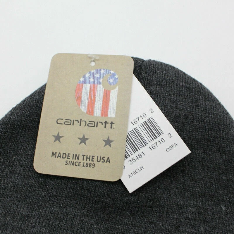Unisex Carhart² Tejido Gorro Acrílico Invierno Cierre Tirar Gorra Tejida EE. UU. Foto 4 de 4