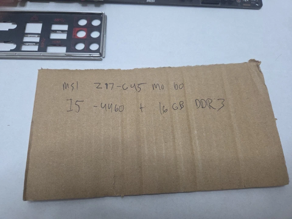 Intel Core i5 4460 with MSI Z97-G45 Gaming Motherboard and 16gb DDR3 1600MHz - Image 2 of 4