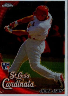 2010 Topps Chrome # 178 Jon Jay Rookie RC St. Louis Cardinals Angels Cubs Star