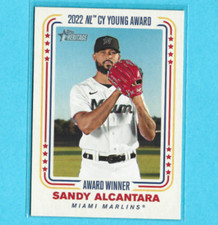 2023 Topps Heritage High Number Award Winner Sandy Alcantara Marlins #AW-3
