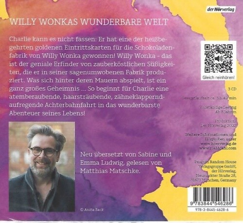 Roald Dahl - Charlie und die Schokoladenfabrik - Hörbuch - 3 CD - Neu / OVP - Picture 2 of 2