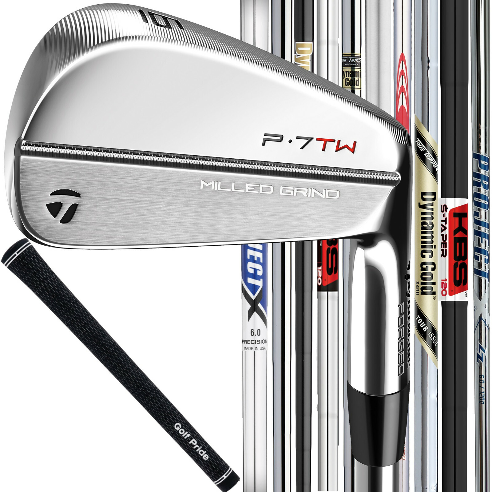 Taylormade P7TW Forged Custom Steel Irons - Pick Your Shaft and Flex