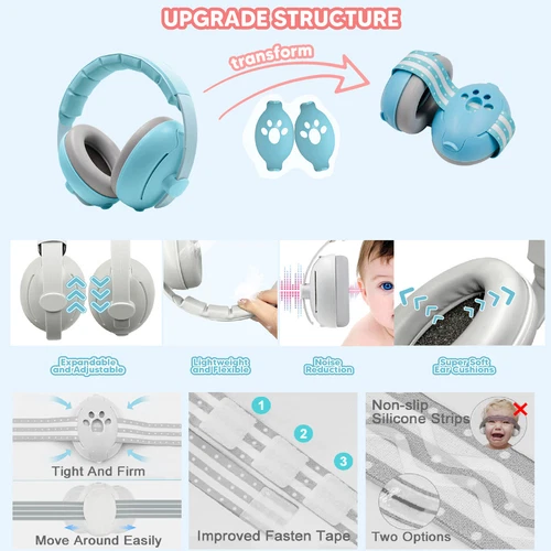 Auriculares con reducción de ruido para oreja de bebé para protección auditiva - Imagen 25 de 26