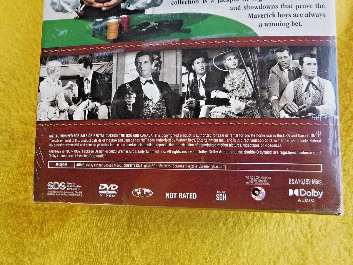 NEW/FACTORY SEALED MAVERICK THE COMPLETE SERIES SEASONS 1-5 DVD