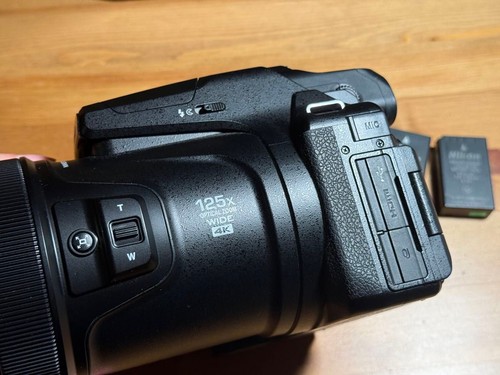 Nikon Coolpix P1000 BK Wide Angle Digital Camera Black from JP Used - Picture 6 of 9