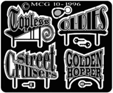 The Model Car Garage MCG-2095 Low Rider Window Plaques #2  for 1/24-1/25 sc kits