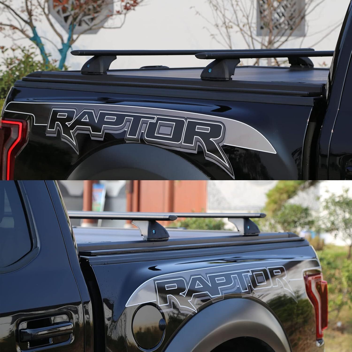 Roof Rack Cross Bars for Truck Bed Racks Work with Retractable Tonneau Covers