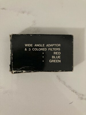 Wide Angle Adaptor & 3 Colored Filters - Red, Blue, Green