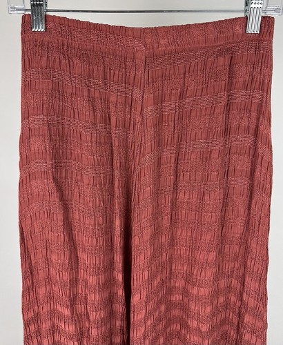 Maxi Falda Vintage CP SHADES S Rosa Salmón Rayón Elastizada Teñida a Mano Bohemia Mamá - Imagen 6 de 10