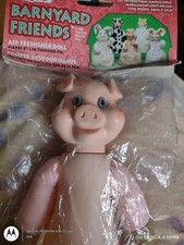 Vintage Air Freshener Doll by Fibre Craft 3027 Barnyard Friends Pig Piggy NOS