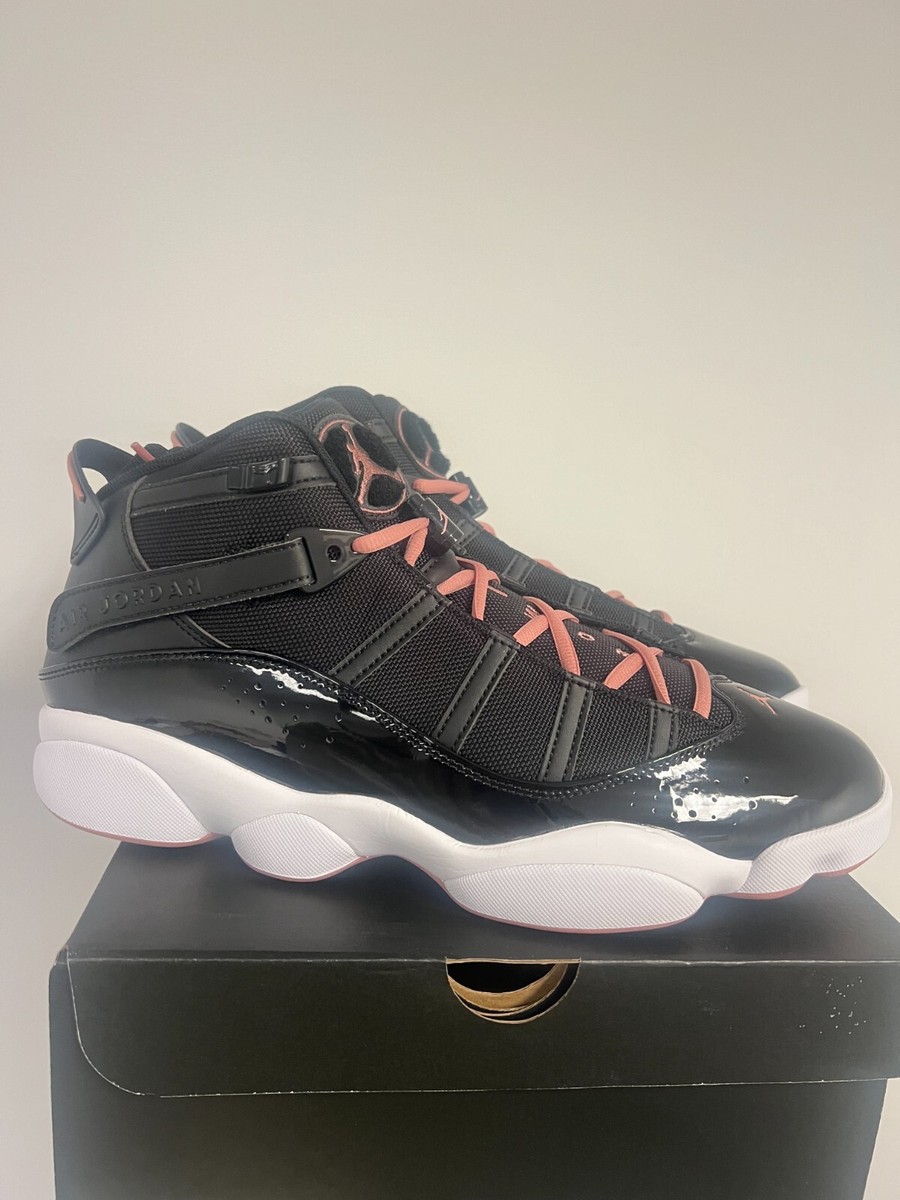 Nike Air Jordan 6 Rings Black Rust Pink 322992-068 Men's