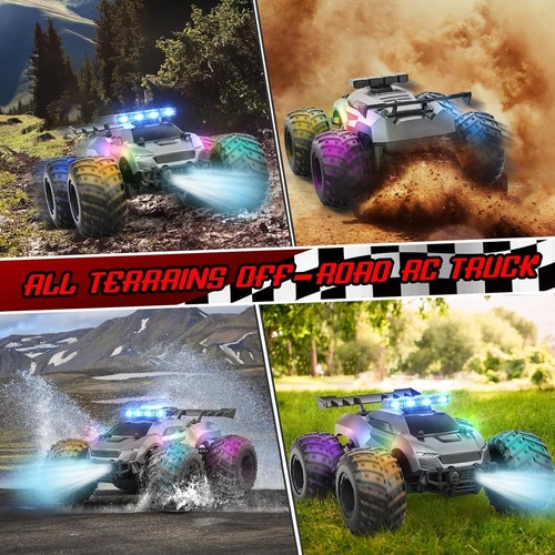 Telecomando Auto - 20km/h 1:18 Alta Velocità RC Auto Fuoristrada con RBC e Fari - Foto 5 di 7