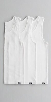 HOLLISTER MENS RIBBED TANK TOP 3-PACK LIMITED EDITION ITEM SIZE L