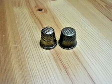 2x Fingerhut Messing Schneider N&auml;hen