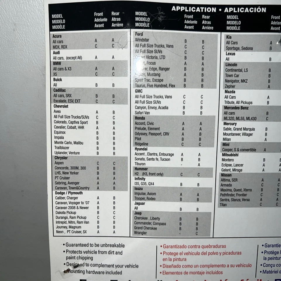 Juego de 2 protectores contra salpicaduras vintage "Chevrolet" barro negro 4401 Foto 4 de 4