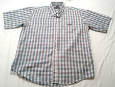 Vintage Timberland Weathergear Plaid Short Sleeve Shirt M Made In USA Rare