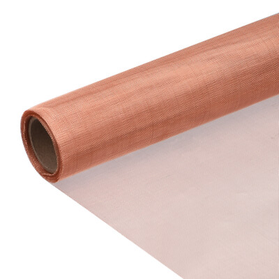 Copper Mesh Screen 20'' x 118'' 40 Mesh Copper Screen Woven Wire Mesh Screen