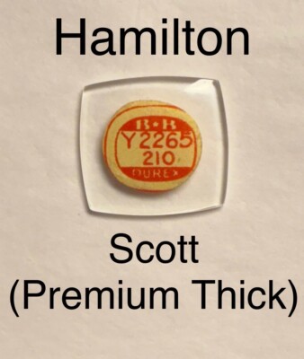NOS Vintage 1930s Hamilton Scott Premium Thick Glass Watch Crystal