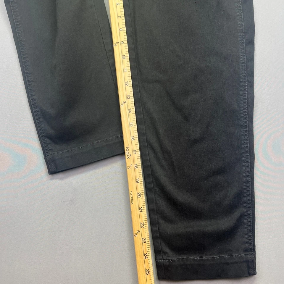 Madewell Black Overalls Cropped Straight Leg Denim Jumpsuit Size S Fits 30" - Image 3 of 4