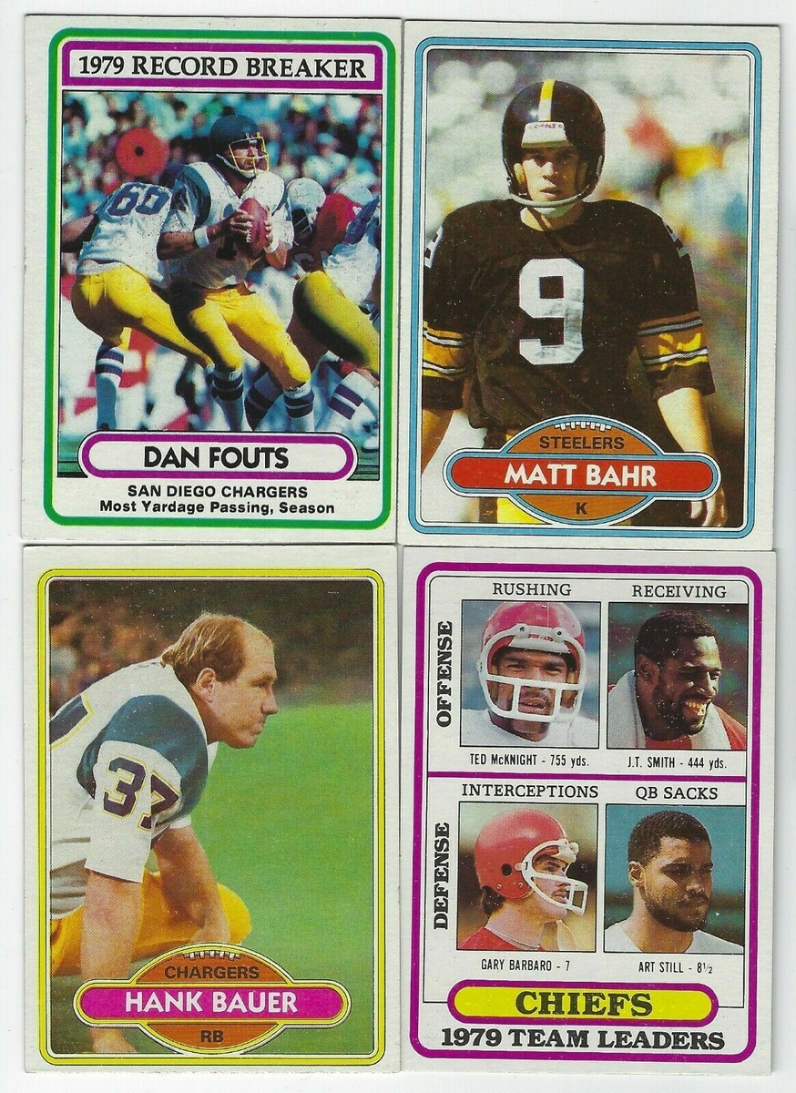 1980 Topps Football 1st Part #1-200 Complete Your Set - You Pick