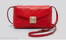 NWT MARC BY MARC JACOBS Crossbody Circle In Square Scored Martina Cambridge Red