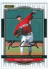 Kyle Lobstein autographed baseball card (Tigers star Rays) 2008 Razor #41 Rookie