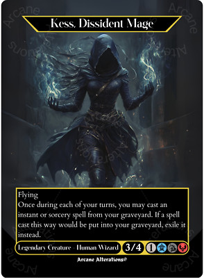 Kess, Dissident Mage - Full Art Altered Art Custom Proxy Cards