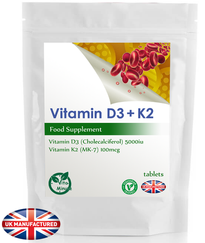 Evo Nutrition Vitamin D3 And K2 (MK-7) Vegetarian Tablets - 180 Count For Sale Online | UK - View #8