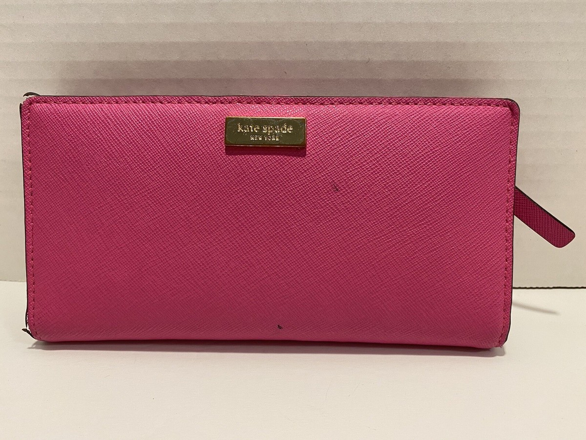 KATE SPADE Authentic Stacy Newberry Lane Pink Bi-Fold Wallet 