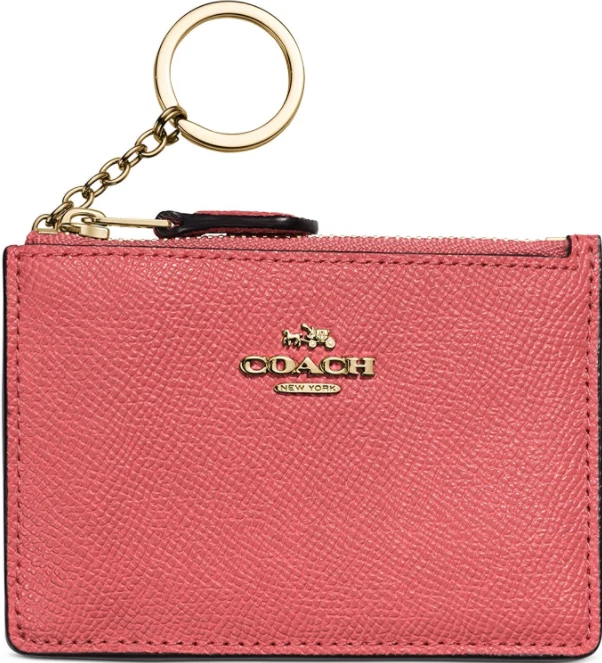 Coach mini skinny id case pink new arrivals