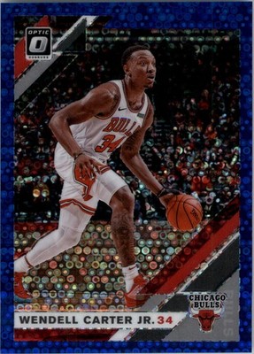 2019-20 Donruss Optic Fast Break Blue #94 Wendell Carter Jr. /50 - BSK
