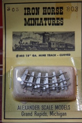 N803 - Iron Horse Miniatures - 18'' GA Mine Track - Curved - [803]