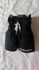 Bauer Supreme Ultrasonic Hockey Pants Youth Small Black Ice Hockey Pants YTH S