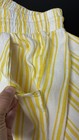 Torrid Plus 5 Yellow Stripped Elastic Waist Drawstring Linen Blend Pants Size 4P — photo 6