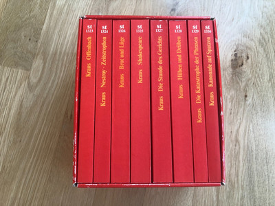 Karl Kraus Schriften Werke Box 2 Suhrkamp