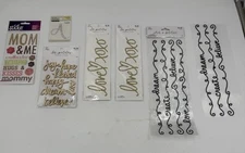 Sticker Lot- 7 Packs Dimensional Stickers- Variety Of Different Stickers